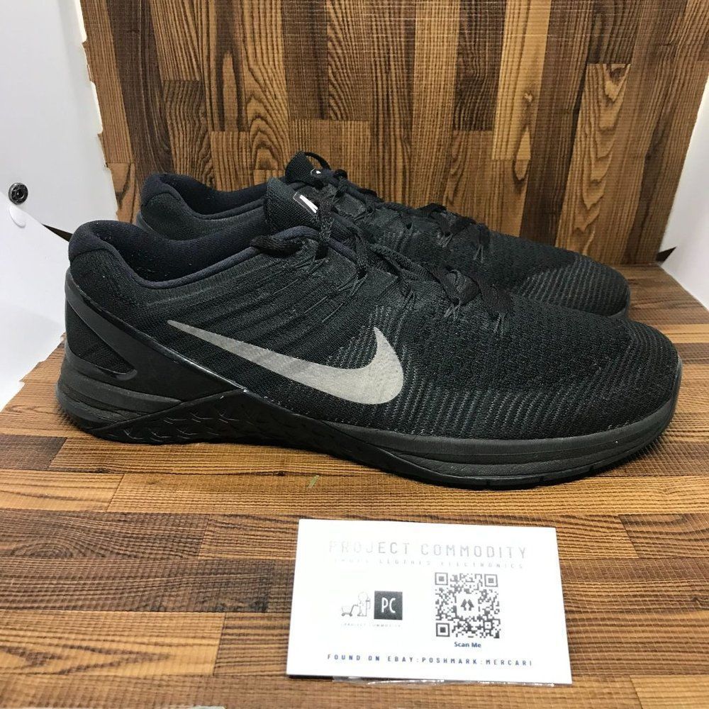 Nike Metcon DSX Flyknit Running Trainer Shoes 852930-004 Triple Black Size 10.5